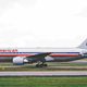 Boeing 767 N334AA taxiing at Manchester Airport in April 2001 (Ken Fielding)